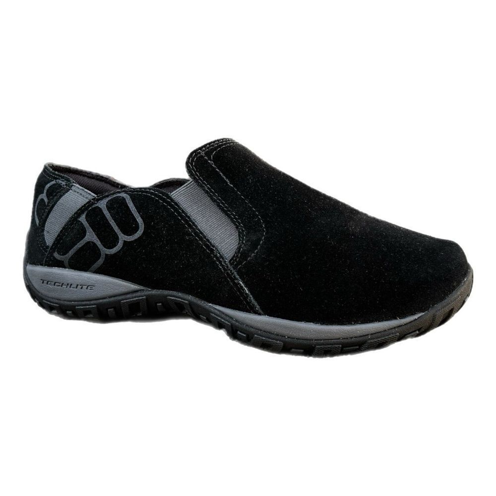 Columbia Techlite black suede leather Pull-On Shoes loafers comfort walking 11